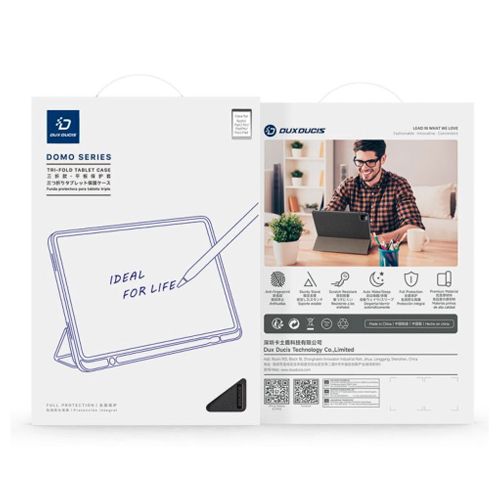 Чохол (книжка) Xiaomi Poco Pad 12.1 / Redmi Pad 2 Pro (2025) / Redmi Pad Pro 12.1, Dux Ducis Domo, Синій - № 4 Чохол (книжка) Xiaomi Poco Pad 12.1 / Redmi Pad 2 Pro (2025) / Redmi Pad Pro 12.1, Dux Ducis Domo, Синій - № 4