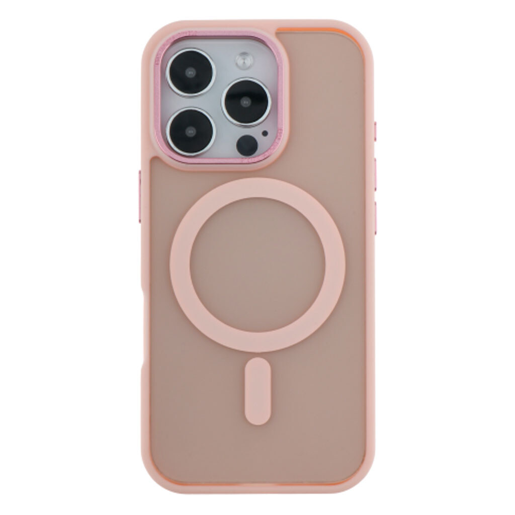Чохол (накладка) Apple iPhone 15 Pro, Space Color Matte, MagSafe, Рожевий - № 1 Чохол (накладка) Apple iPhone 15 Pro, Space Color Matte, MagSafe, Рожевий - № 1