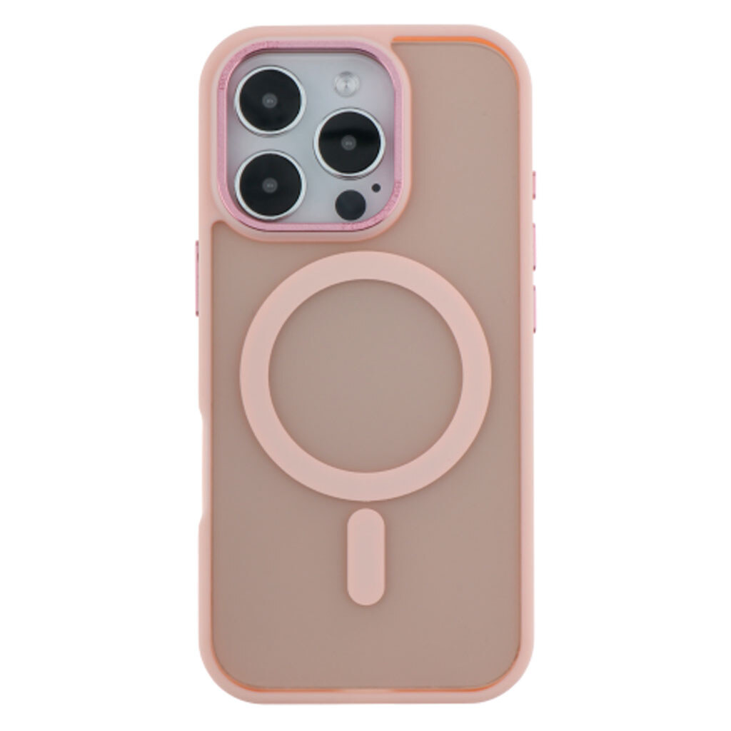 Чехол (накладка) Apple iPhone 17 Pro, Space Color Matte, MagSafe, Розовый - № 1 Чехол (накладка) Apple iPhone 17 Pro, Space Color Matte, MagSafe, Розовый - № 1