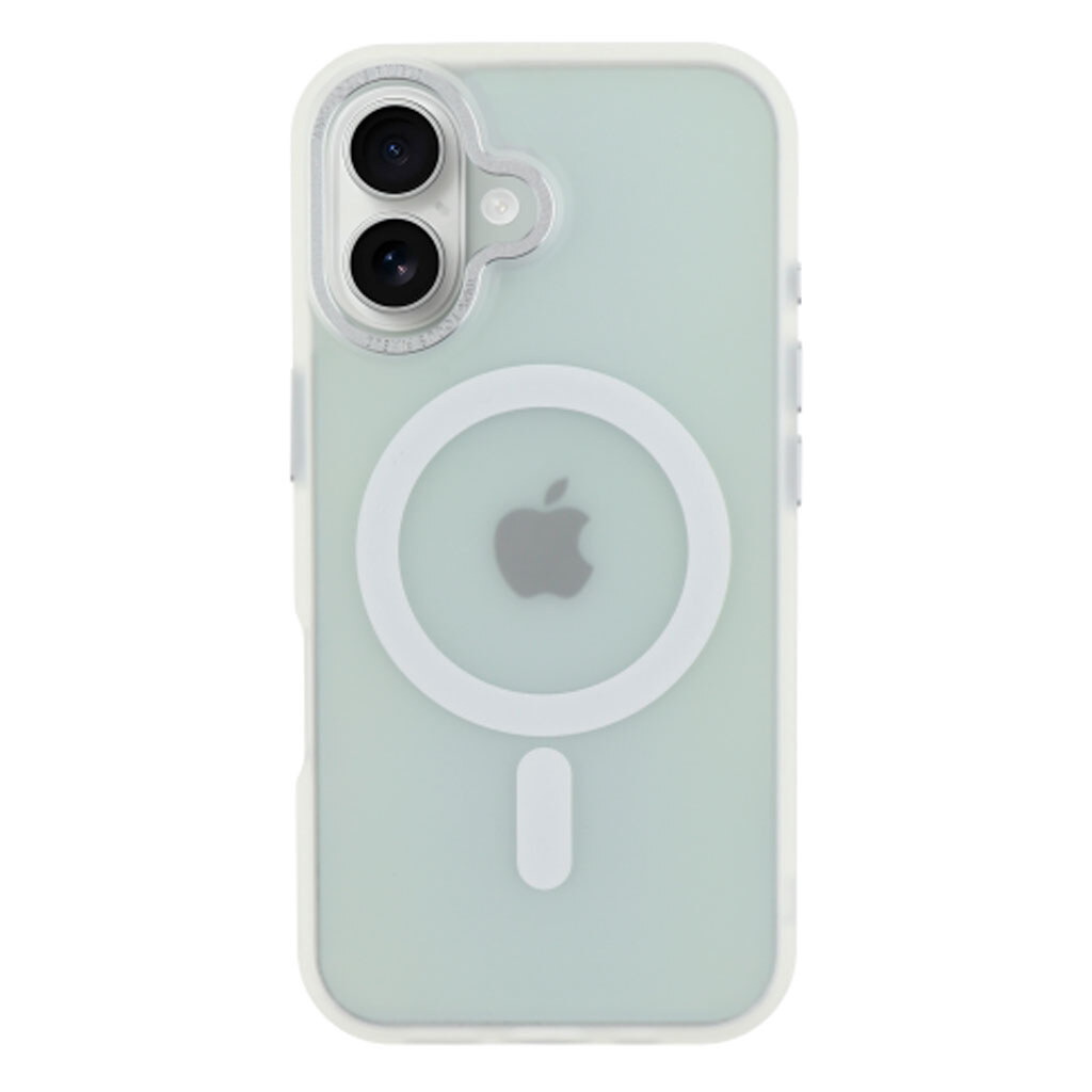 Чехол (накладка) Apple iPhone 17, Space Color Matte, MagSafe, Белый - № 1 Чехол (накладка) Apple iPhone 17, Space Color Matte, MagSafe, Белый - № 1