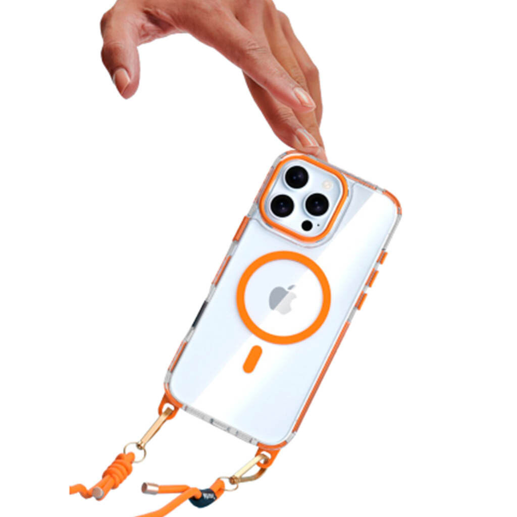 Чохол (накладка) Apple iPhone 17, Lanyard, MagSafe, Рожевий - № 7 Чохол (накладка) Apple iPhone 17, Lanyard, MagSafe, Рожевий - № 7