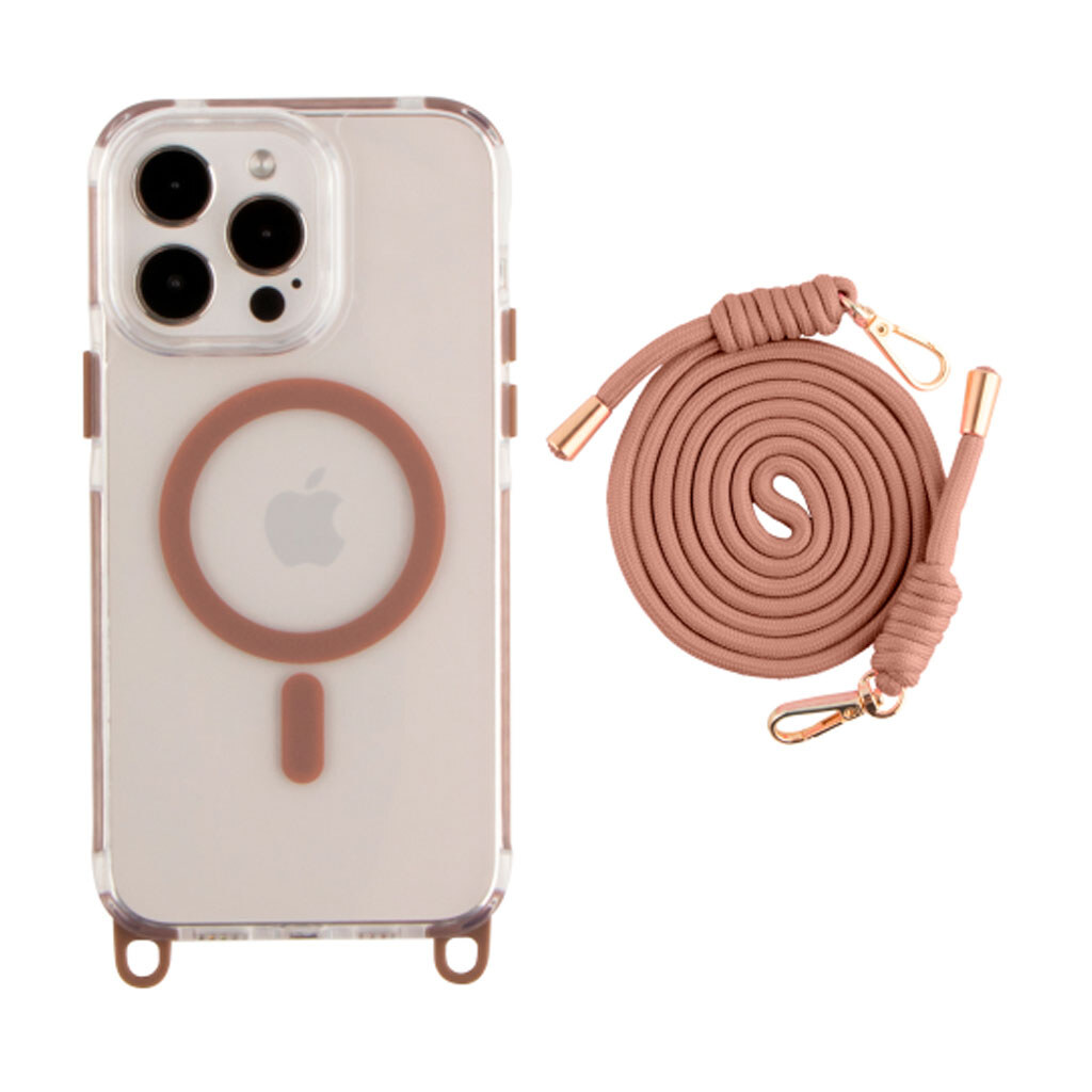 Чехол (накладка) Apple iPhone 17 Pro Max, Lanyard, MagSafe, Desert Gold, Золотой - № 1 Чехол (накладка) Apple iPhone 17 Pro Max, Lanyard, MagSafe, Desert Gold, Золотой - № 1