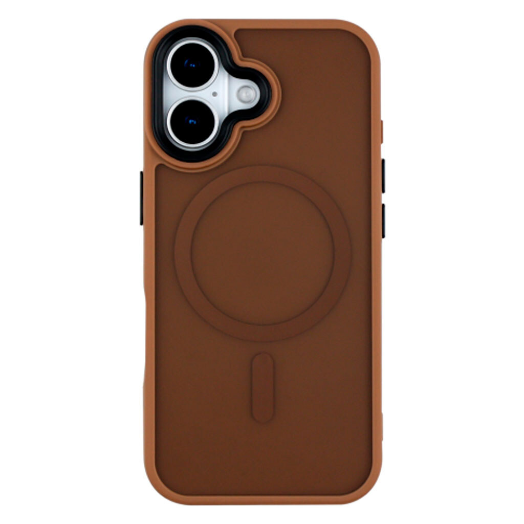 Чохол (накладка) Apple iPhone 17, Color Matte, MagSafe, Коричневий - № 1 Чохол (накладка) Apple iPhone 17, Color Matte, MagSafe, Коричневий - № 1