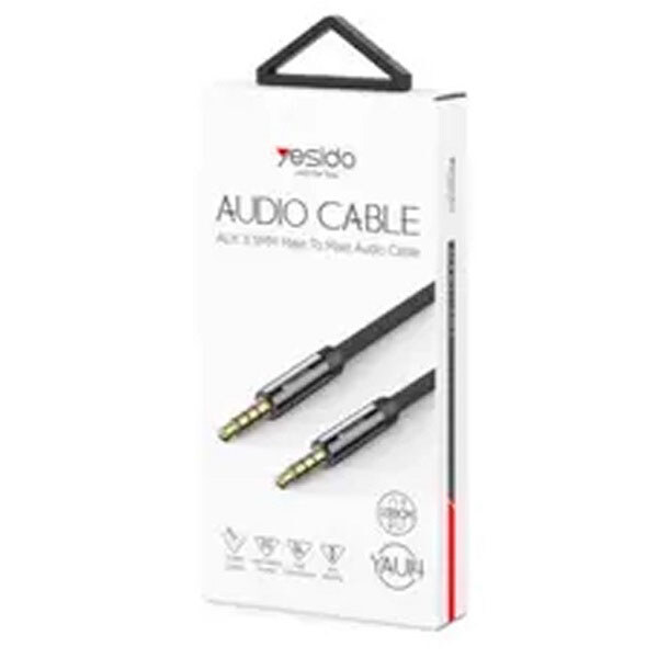 AUX кабель Yesido YAU14, 1.0 м., 3.5 мм., Черный - № 5 AUX кабель Yesido YAU14, 1.0 м., 3.5 мм., Черный - № 5