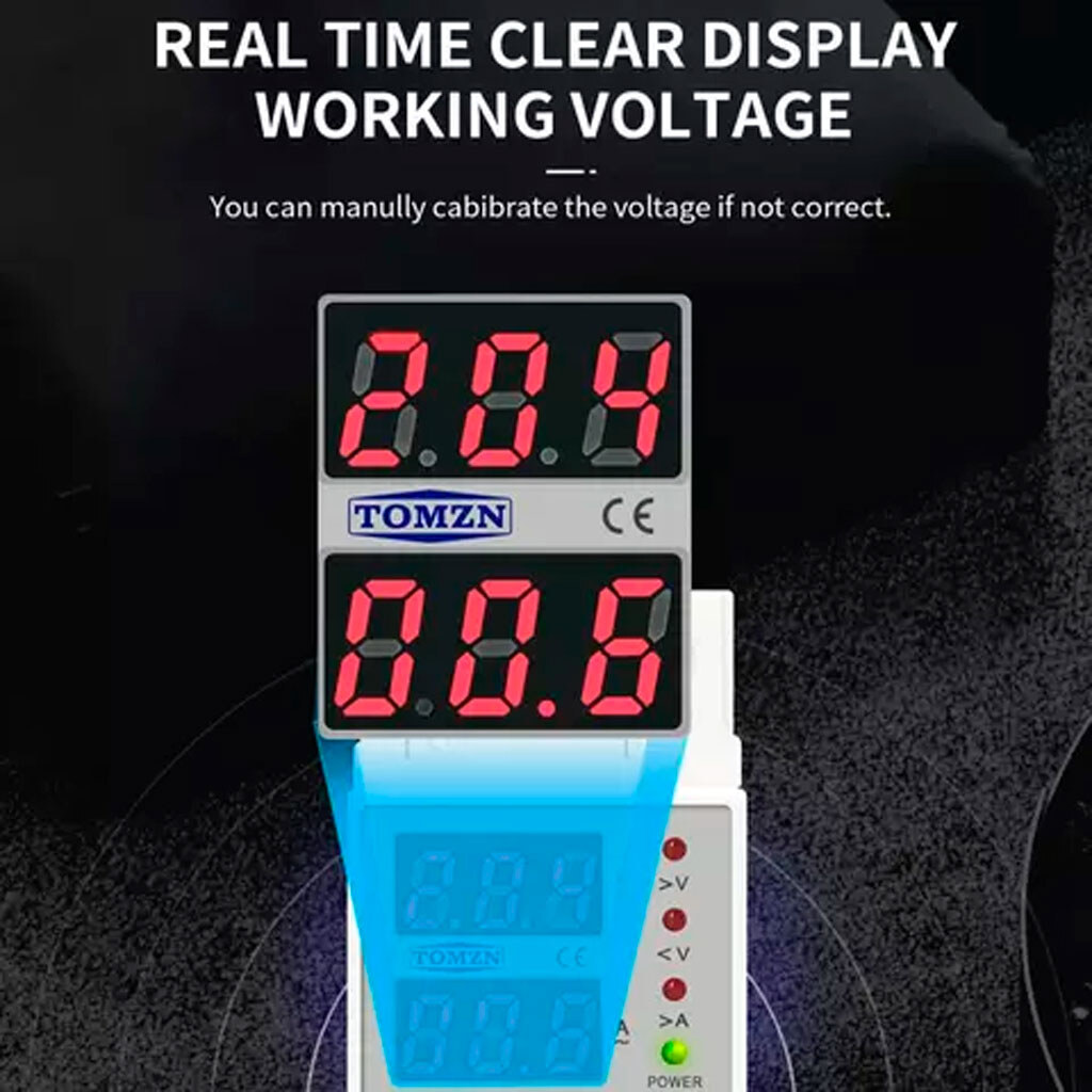 Реле напряжения TOMZN TOVPD1-40-VA - № 3 Реле напряжения TOMZN TOVPD1-40-VA - № 3