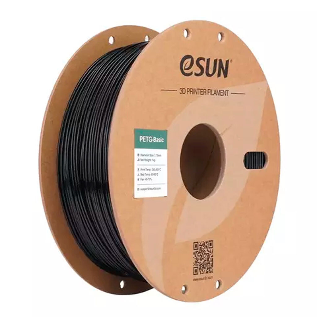 Філамент eSUN PETG-Basic, Чорний - № 1 Філамент eSUN PETG-Basic, Чорний - № 1