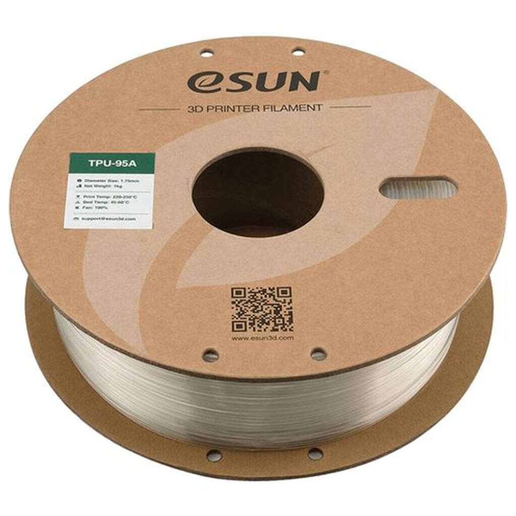 Філамент eSUN TPU-95A, Прозорий - № 3 Філамент eSUN TPU-95A, Прозорий - № 3