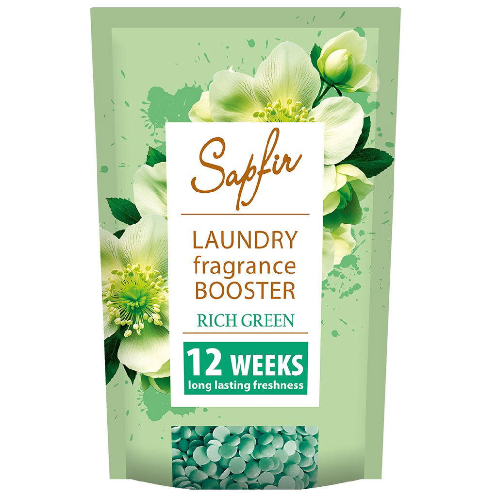 Кондиционер для белья гранулированный Sapfir AROMA "Rich Green", 120 г - № 1 Кондиционер для белья гранулированный Sapfir AROMA "Rich Green", 120 г - № 1