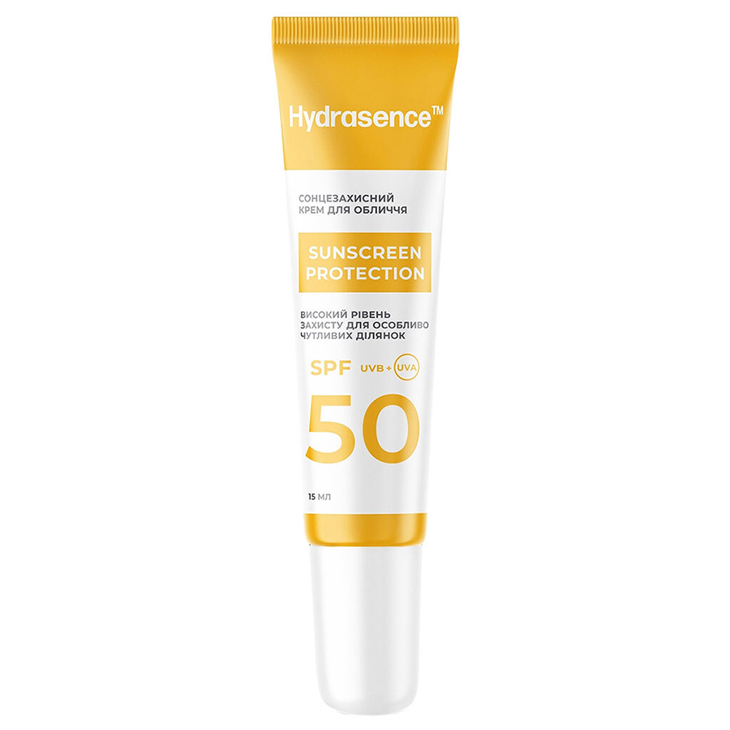 Крем для чувствительных участков лица солнцезащитный Hydrasence, SPF50, 15 мл - № 1 Крем для чувствительных участков лица солнцезащитный Hydrasence, SPF50, 15 мл - № 1