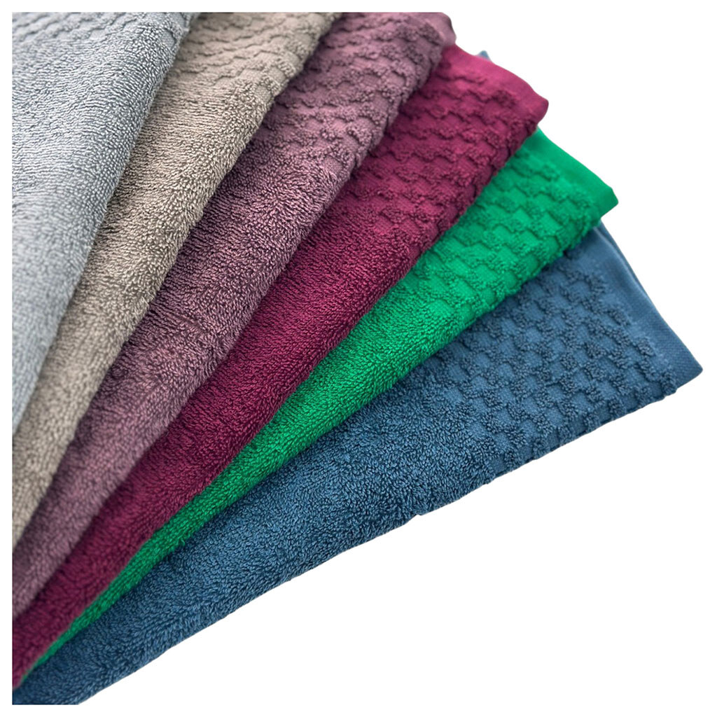 Полотенце махровое IDEAL TEXTILE орнамент клетка, микс, 400г/м2, 50х90 см - № 3 Полотенце махровое IDEAL TEXTILE орнамент клетка, микс, 400г/м2, 50х90 см - № 3