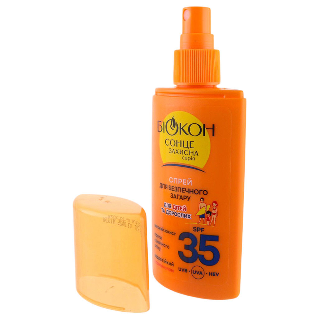 Спрей для безопасного загара взрослых, детей Биокон, SPF35, 90 мл - № 2 Спрей для безопасного загара взрослых, детей Биокон, SPF35, 90 мл - № 2