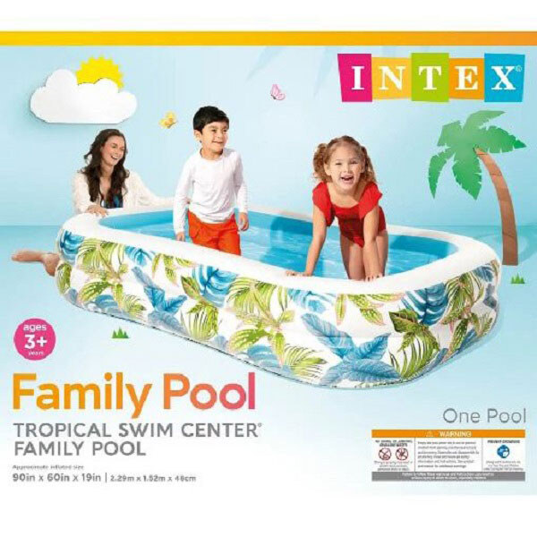 Бассейн детский надувной, 229х152х48 см, объем воды 600 л, Intex - № 4 Бассейн детский надувной, 229х152х48 см, объем воды 600 л, Intex - № 4