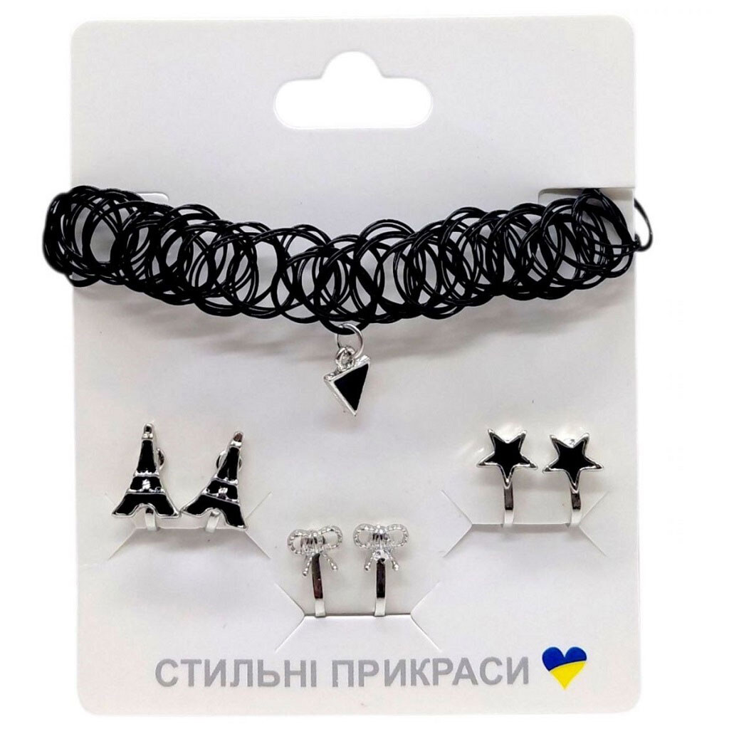 Набор аксессуаров для девочек, серьги, пакет, Mic - № 1 Набор аксессуаров для девочек, серьги, пакет, Mic - № 1