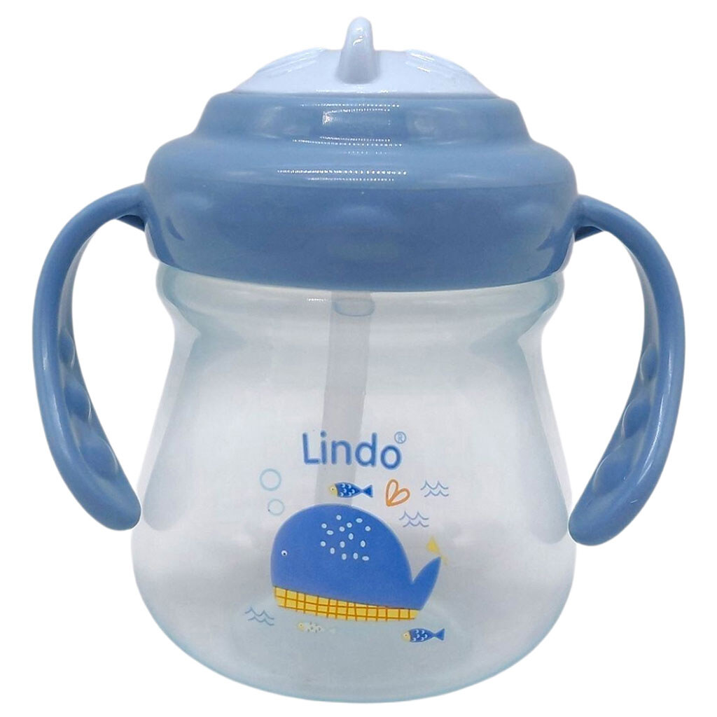 Поилка-непроливайка с ручками и силиконовой трубочкой "КИТ", 250 мл, Lindo - № 1 Поилка-непроливайка с ручками и силиконовой трубочкой "КИТ", 250 мл, Lindo - № 1
