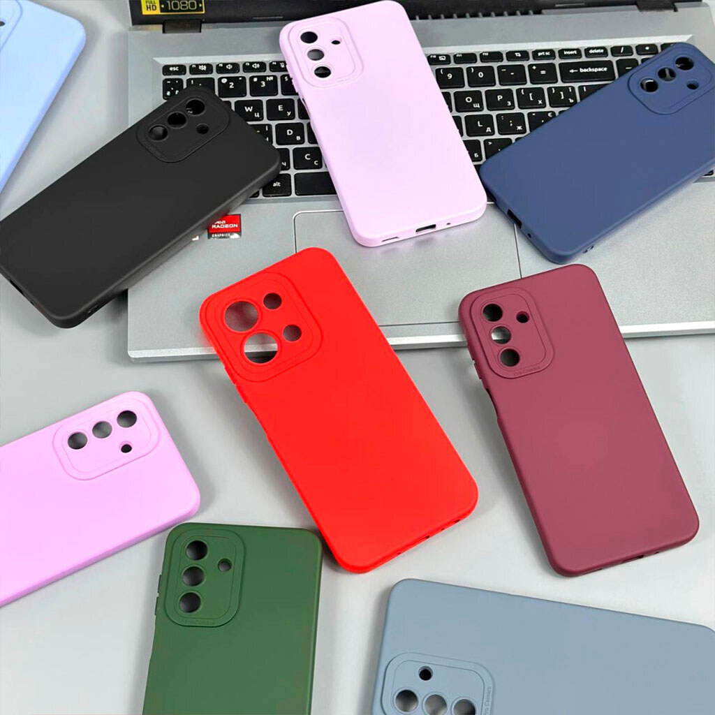 Чохол (накладка) Xiaomi Redmi 12 / Redmi 12 5G, Original Soft Case, Light Blue, Блакитний - № 3 Чохол (накладка) Xiaomi Redmi 12 / Redmi 12 5G, Original Soft Case, Light Blue, Блакитний - № 3