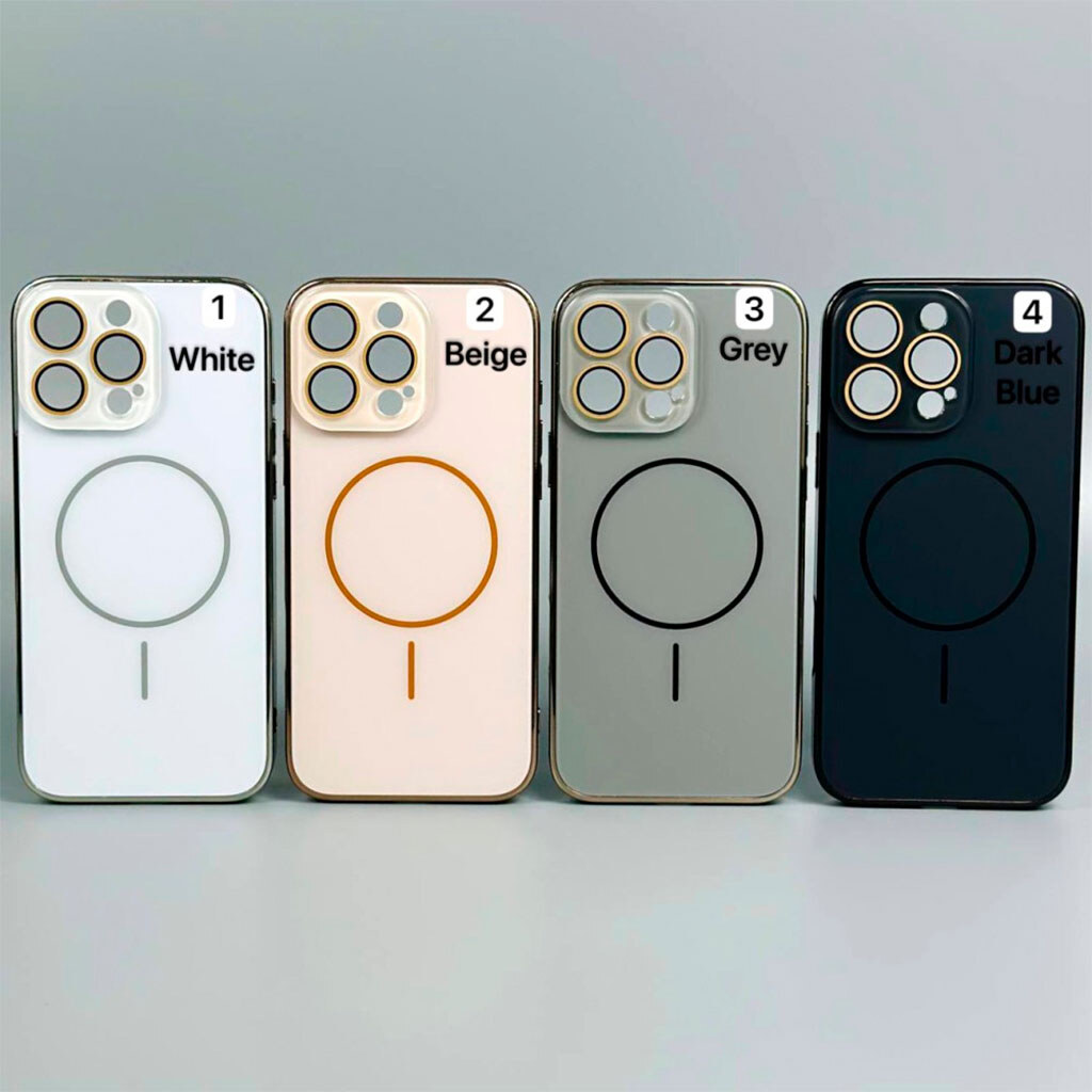 Чехол (накладка) Apple iPhone 12 Pro Max, Matte Soft Touch, MagSafe, Белый - № 8 Чехол (накладка) Apple iPhone 12 Pro Max, Matte Soft Touch, MagSafe, Белый - № 8
