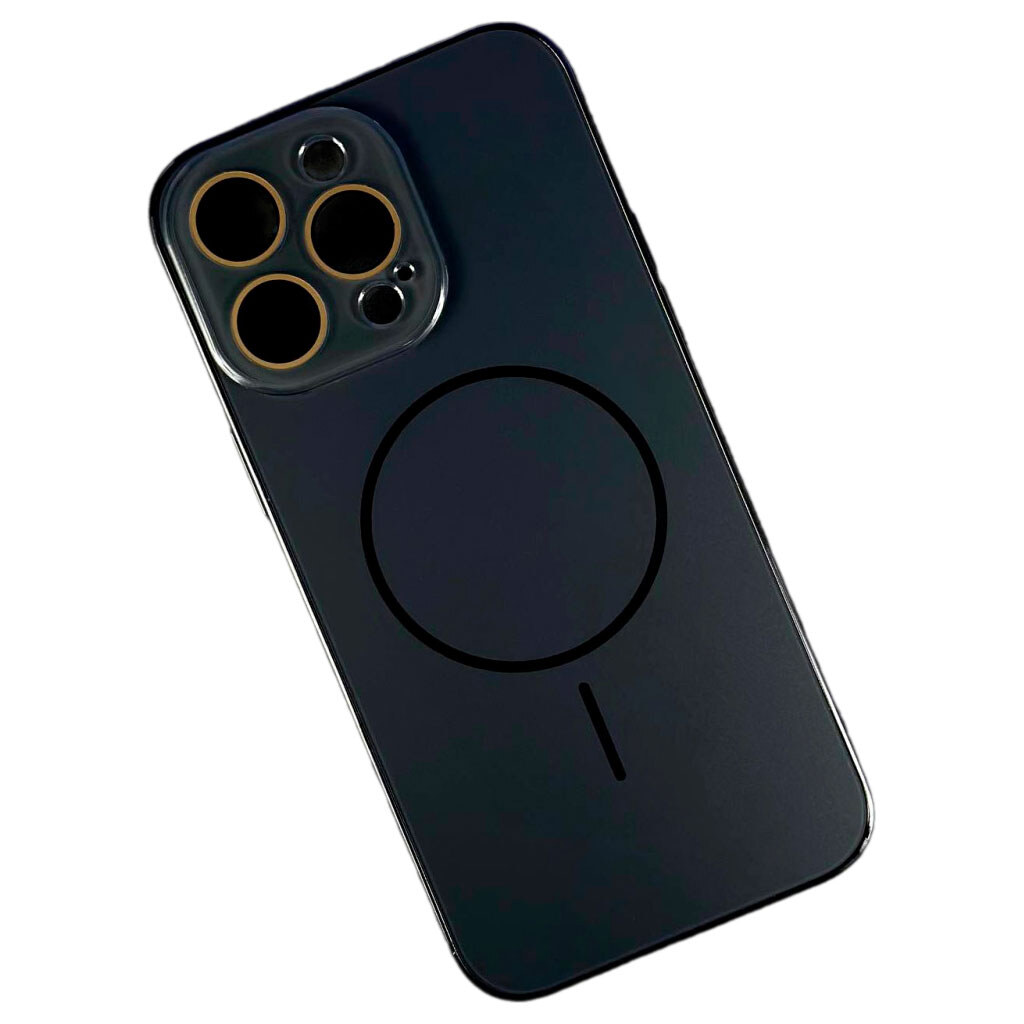 Чохол (накладка) Apple iPhone 14 Pro Max, Matte Soft Touch, Dark Blue, MagSafe, Синій - № 1 Чохол (накладка) Apple iPhone 14 Pro Max, Matte Soft Touch, Dark Blue, MagSafe, Синій - № 1