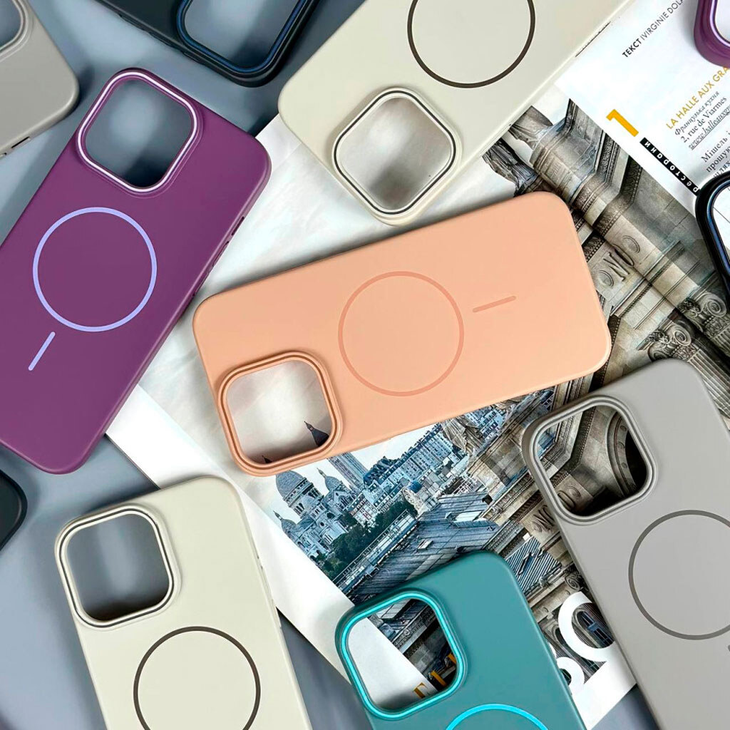 Чохол (накладка) Apple iPhone 15 Pro Max, Air Beats Delicate, MagSafe, Персиковий - № 3 Чохол (накладка) Apple iPhone 15 Pro Max, Air Beats Delicate, MagSafe, Персиковий - № 3