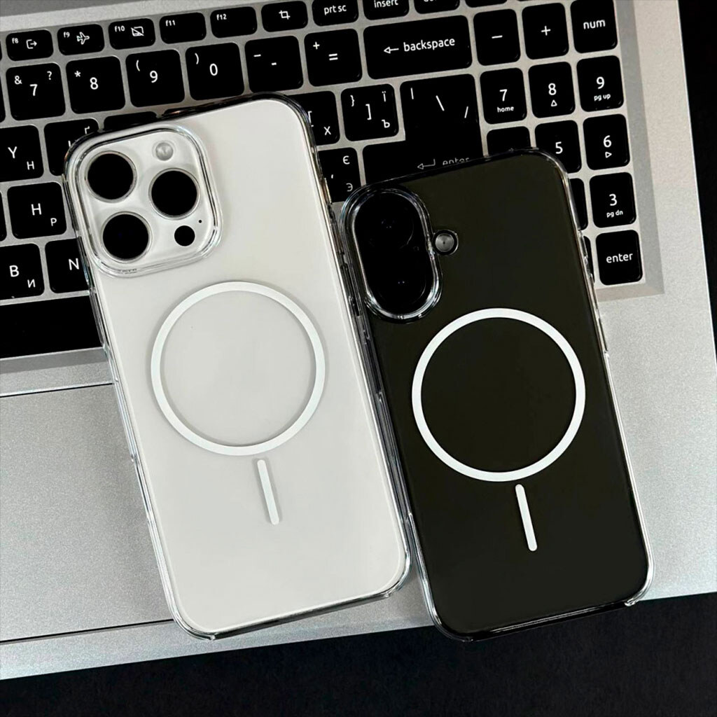 Чохол (накладка) Apple iPhone 15, Air Beats Glossy, MagSafe, Прозорий - № 5 Чохол (накладка) Apple iPhone 15, Air Beats Glossy, MagSafe, Прозорий - № 5