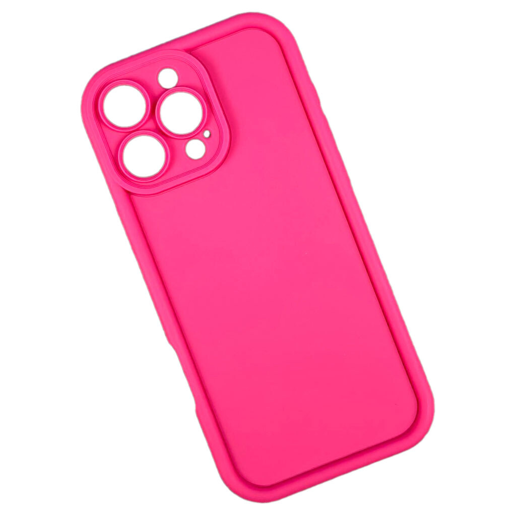Чохол (накладка) Apple iPhone 12, Shock Sides Resistant, Bright Pink, Рожевий - № 1 Чохол (накладка) Apple iPhone 12, Shock Sides Resistant, Bright Pink, Рожевий - № 1