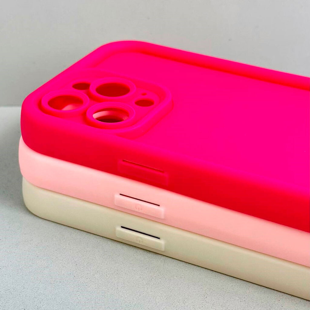 Чохол (накладка) Apple iPhone 12, Shock Sides Resistant, Bright Pink, Рожевий - № 3 Чохол (накладка) Apple iPhone 12, Shock Sides Resistant, Bright Pink, Рожевий - № 3