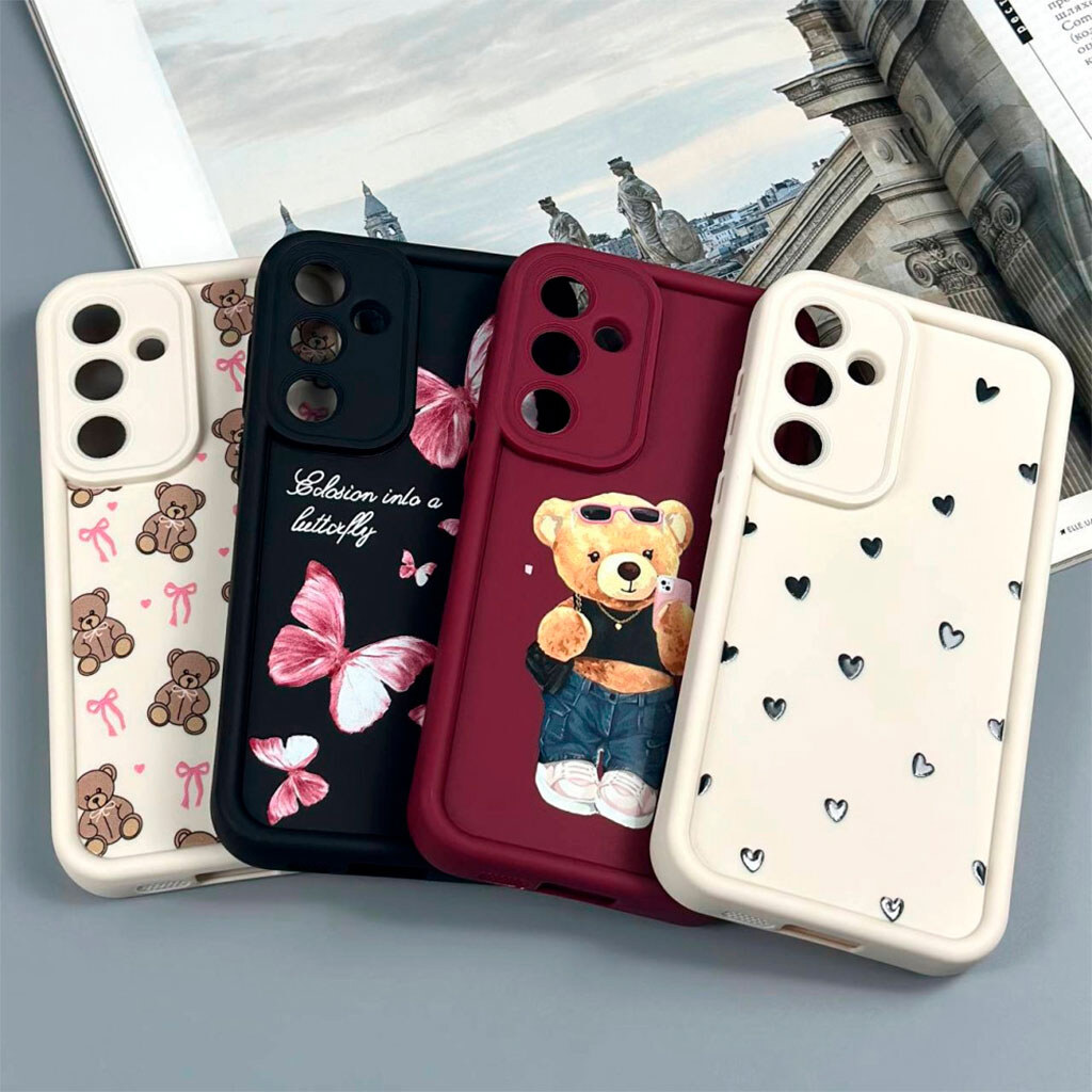 Чохол (накладка) Xiaomi Poco C85 / Redmi 15C, Shock Sides Resistant, Milk & Mocha Bear, Малюнок - № 5 Чохол (накладка) Xiaomi Poco C85 / Redmi 15C, Shock Sides Resistant, Milk & Mocha Bear, Малюнок - № 5