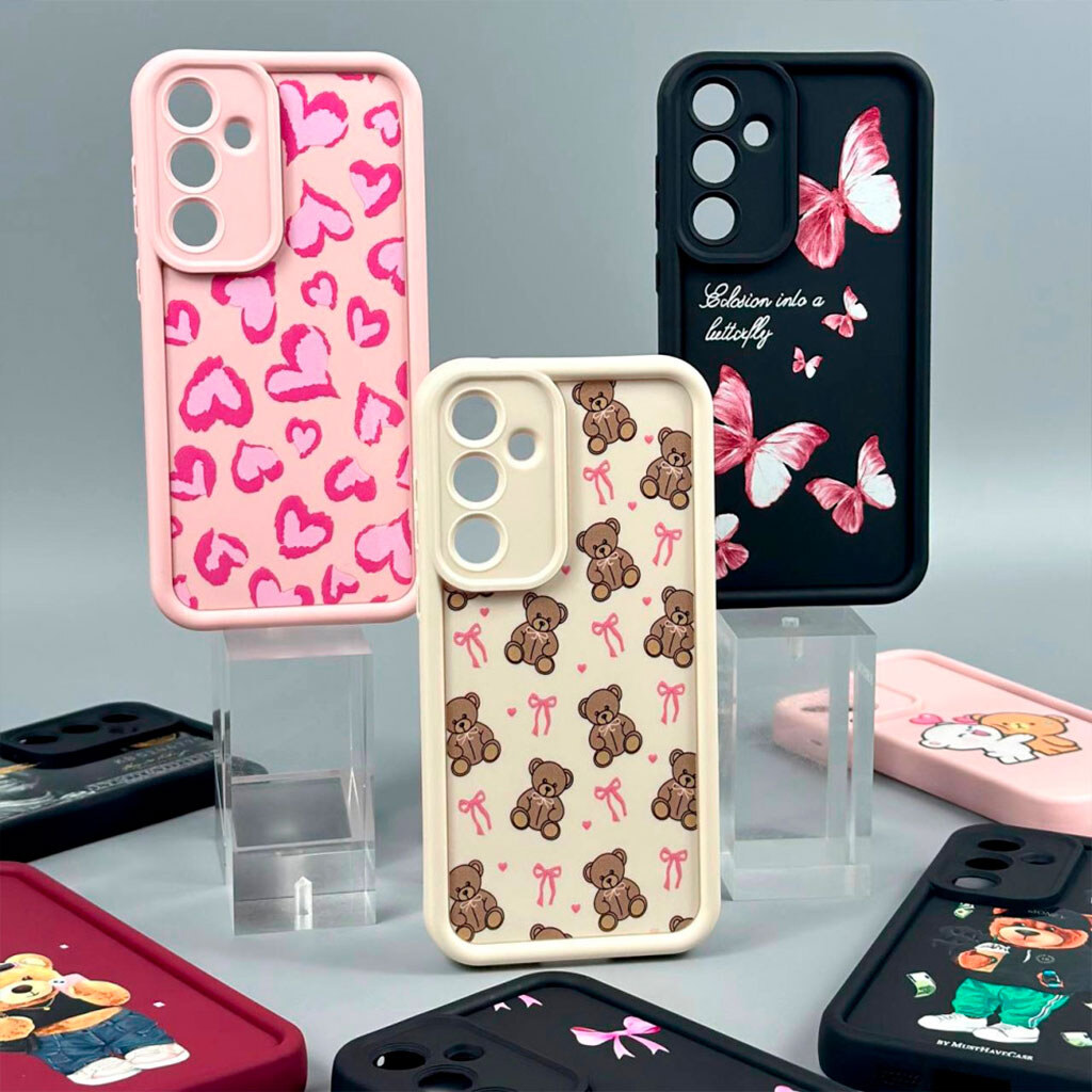 Чохол (накладка) Xiaomi Poco C85 / Redmi 15C, Shock Sides Resistant, Milk & Mocha Bear, Малюнок - № 6 Чохол (накладка) Xiaomi Poco C85 / Redmi 15C, Shock Sides Resistant, Milk & Mocha Bear, Малюнок - № 6