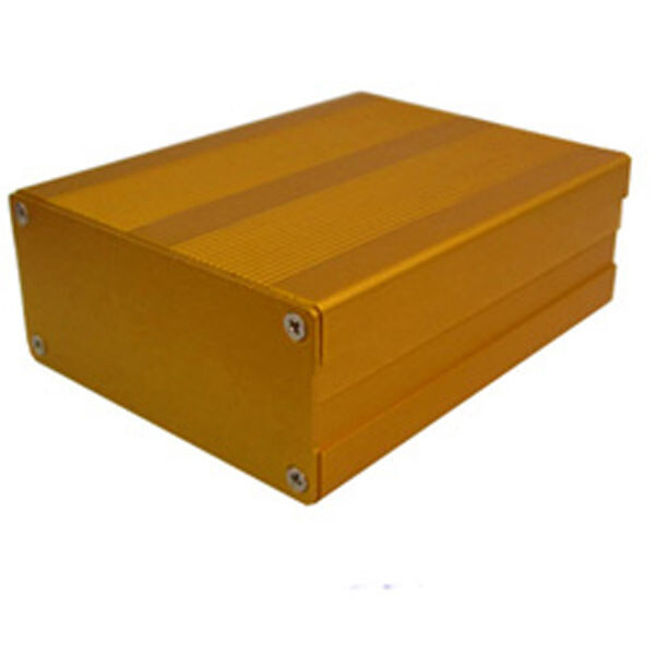 Корпус алюмінієвий 100*76*35MM aluminum case GOLD - № 1 Корпус алюмінієвий 100*76*35MM aluminum case GOLD - № 1