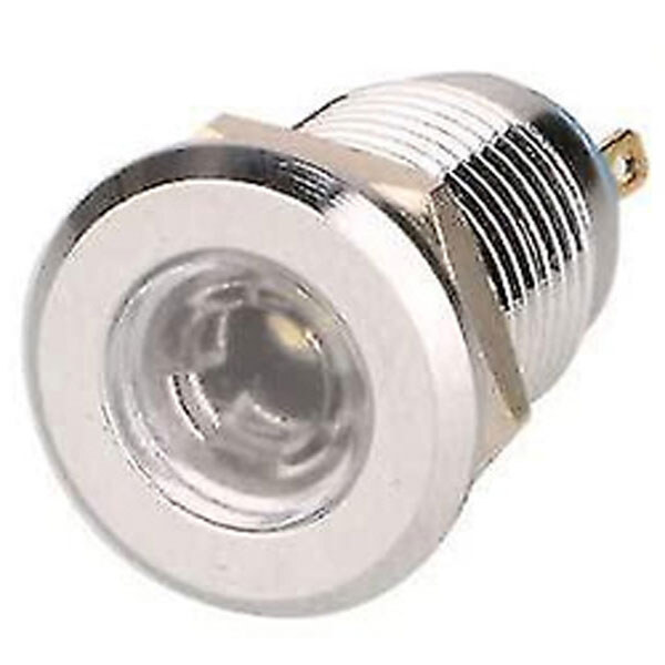 Индикатор антивандальный GQ12F-D/12/W indicator light White LED - № 1 Индикатор антивандальный GQ12F-D/12/W indicator light White LED - № 1