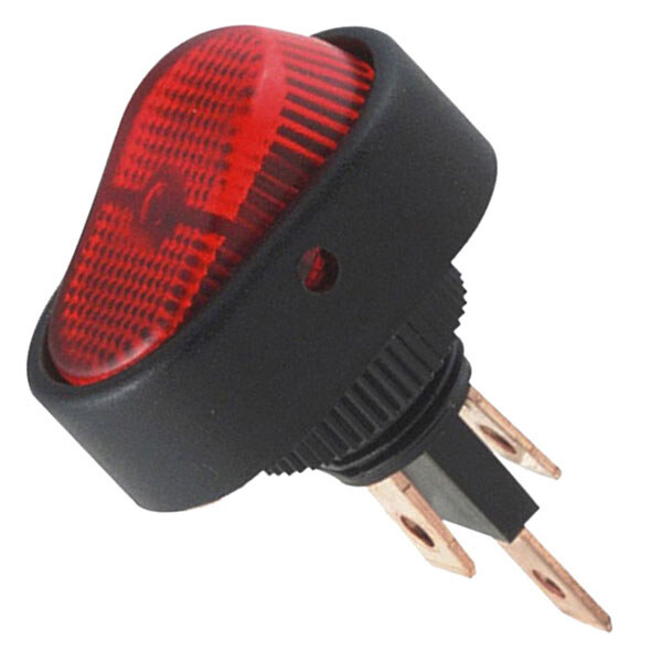 Перемикач клавішний ASW-20D ON-ON 3pin RED 12V - № 1 Перемикач клавішний ASW-20D ON-ON 3pin RED 12V - № 1