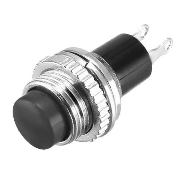 Кнопка DS-314 без фиксации OFF-(ON) черная - № 1 Кнопка DS-314 без фиксации OFF-(ON) черная - № 1