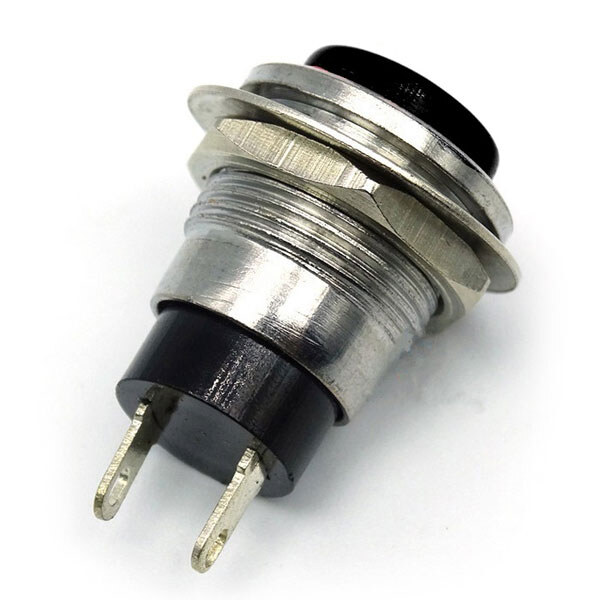 Кнопка DS-318 без фіксації OFF- (ON) чорна - № 1 Кнопка DS-318 без фіксації OFF- (ON) чорна - № 1
