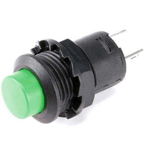 Кнопка DS-425a (DS-428) з фіксацією OFF-ON Зелена - № 1 Кнопка DS-425a (DS-428) з фіксацією OFF-ON Зелена - № 1