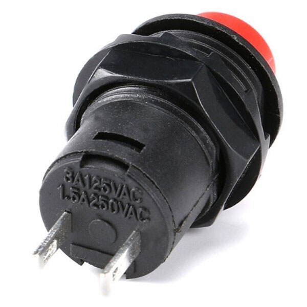 Кнопка DS-425B без фиксации OFF-(ON) красная - № 2 Кнопка DS-425B без фиксации OFF-(ON) красная - № 2