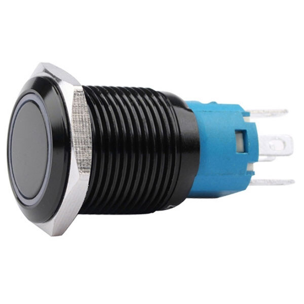 Кнопка антивандальная FT16Q-F11/E зеленая подсветка 12-24V AC/DC - № 1 Кнопка антивандальная FT16Q-F11/E зеленая подсветка 12-24V AC/DC - № 1