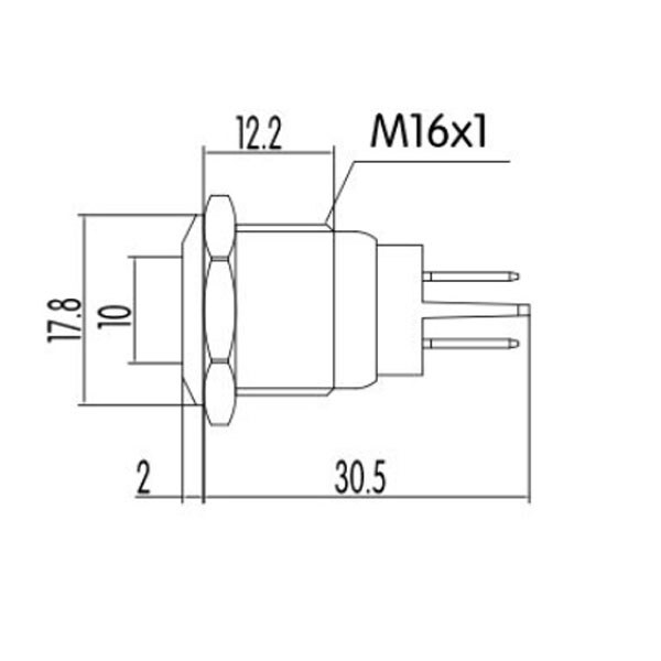 Индикатор антивандальный HS16F-LED/J/N/3-48V/WHITE - № 2 Индикатор антивандальный HS16F-LED/J/N/3-48V/WHITE - № 2