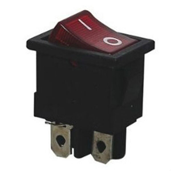 Переключатель клавишный KCD1-201N-4-LED 4pin с подсв.ON-OFF 6A красный - № 1 Переключатель клавишный KCD1-201N-4-LED 4pin с подсв.ON-OFF 6A красный - № 1
