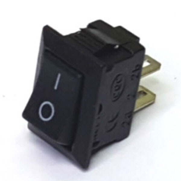 Переключатель клавишный KCD5-101 ON-OFF 2pin черный, сталь - № 1 Переключатель клавишный KCD5-101 ON-OFF 2pin черный, сталь - № 1
