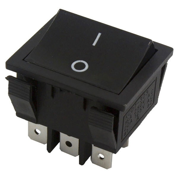 Перемикач клавішний KCD7-301 ON-OFF 6pin Black - № 1 Перемикач клавішний KCD7-301 ON-OFF 6pin Black - № 1