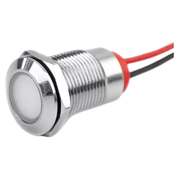 Индикатор антивандальный 12F-D-12-24VW-L White LED - № 1 Индикатор антивандальный 12F-D-12-24VW-L White LED - № 1