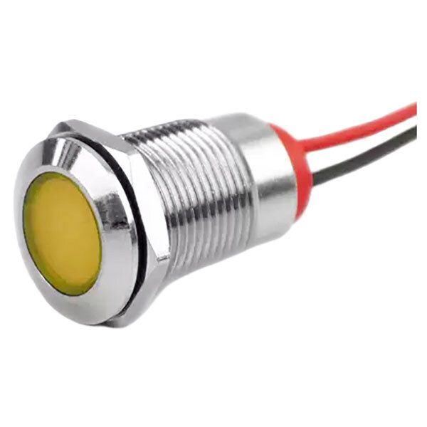 Індикатор антивандальний 12F-D-12-24VY-L Yellow LED - № 1 Індикатор антивандальний 12F-D-12-24VY-L Yellow LED - № 1