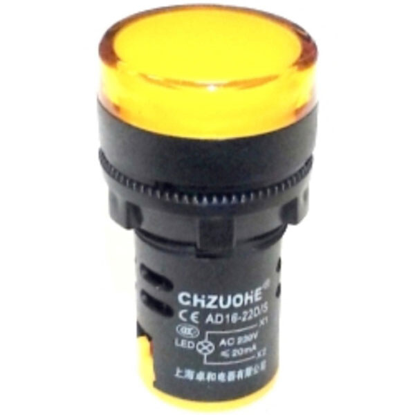 Индикаторная лампа AD16-22DS Yellow 31-AC 220V PTEN - № 1 Индикаторная лампа AD16-22DS Yellow 31-AC 220V PTEN - № 1