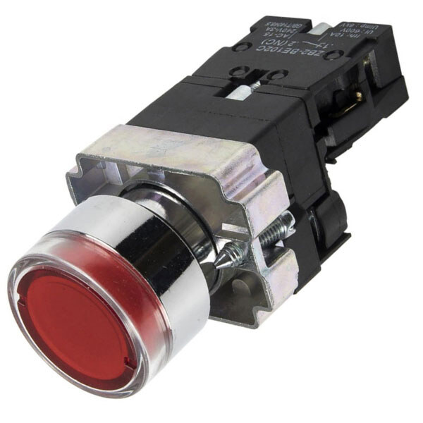 Кнопка щитова XB2-BW3462 1NC 10A ON-(OFF) 220V LED Красная - № 1 Кнопка щитова XB2-BW3462 1NC 10A ON-(OFF) 220V LED Красная - № 1