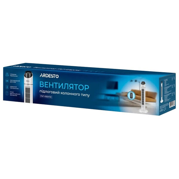 Вентилятор Ardesto FNT-R36X1W, Белый - № 3 Вентилятор Ardesto FNT-R36X1W, Белый - № 3