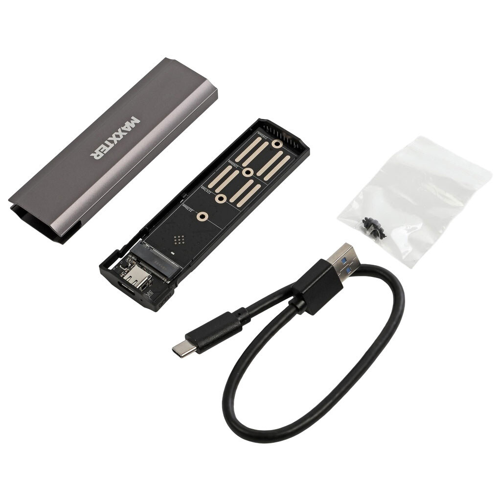 Внешний USB карман для SSD Maxxter, Черный - № 3 Внешний USB карман для SSD Maxxter, Черный - № 3
