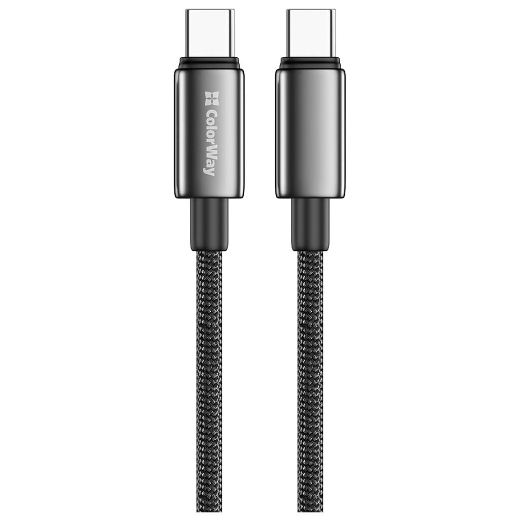 USB кабель ColorWay CW-CBPDCC099-BK, Type-C, 2.0 м., Чорний - № 1 USB кабель ColorWay CW-CBPDCC099-BK, Type-C, 2.0 м., Чорний - № 1