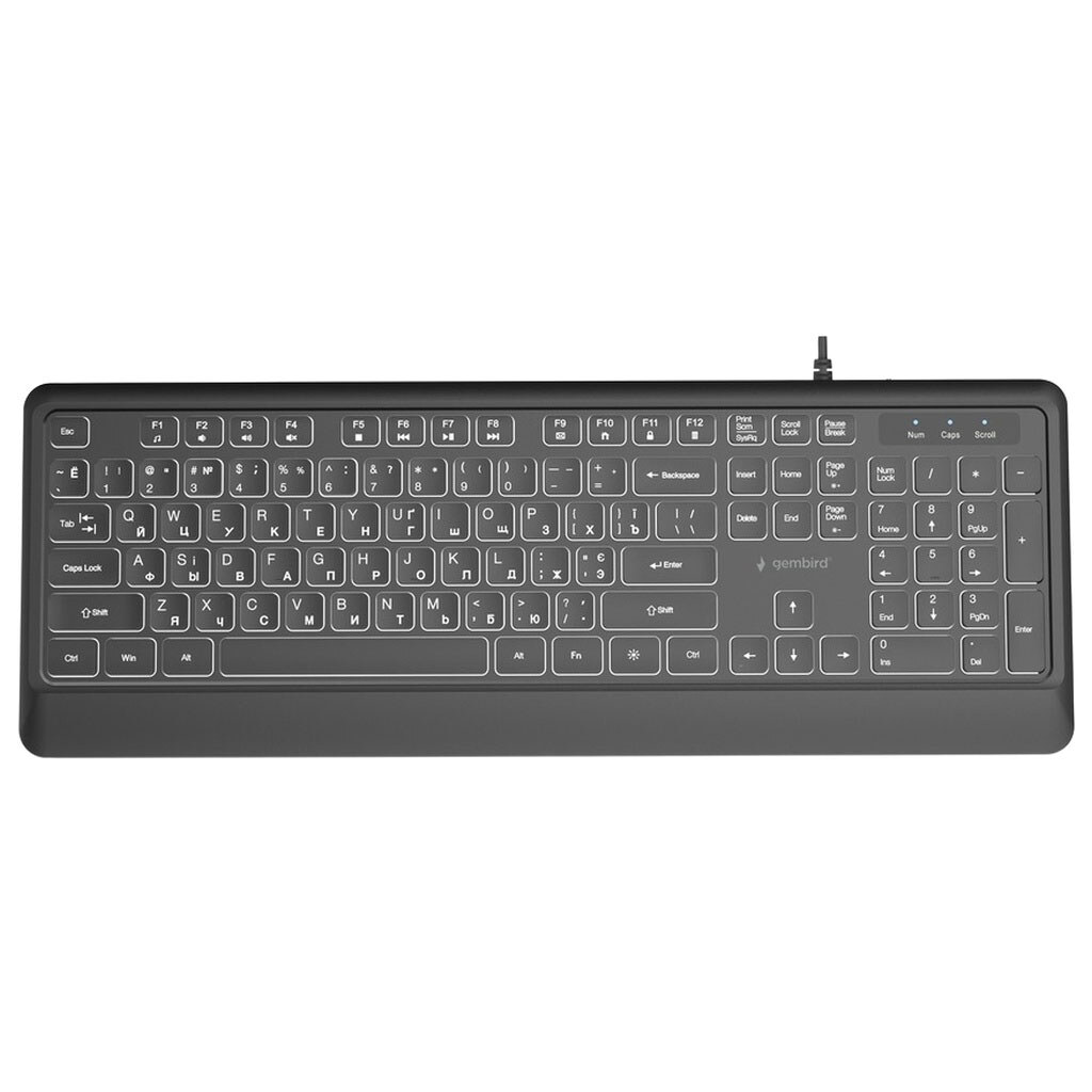 Клавиатура Gembird KB-UML-04-CYRL, Черный - № 1 Клавиатура Gembird KB-UML-04-CYRL, Черный - № 1