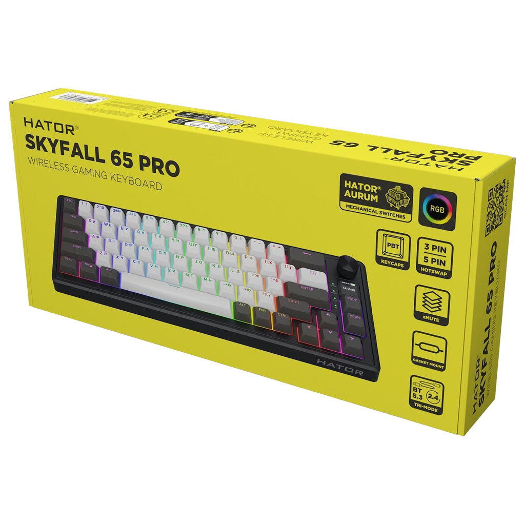 Клавиатура Hator Skyfall 65 Pro, Серый - № 5 Клавиатура Hator Skyfall 65 Pro, Серый - № 5