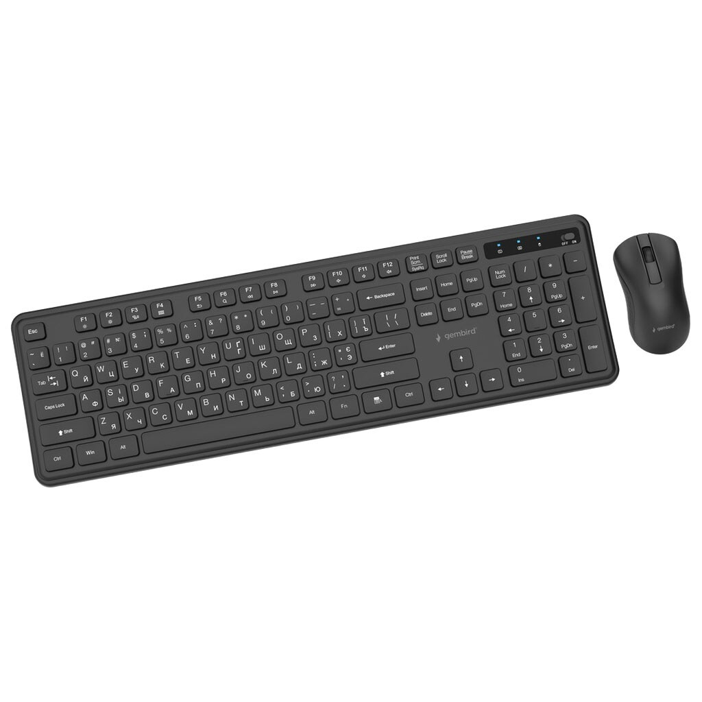 Клавиатура и мышь Gembird KBS-WPS-01-CYRL, Черный - № 2 Клавиатура и мышь Gembird KBS-WPS-01-CYRL, Черный - № 2