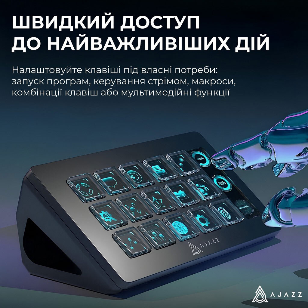 Контроллер для стриминга Ajazz AKP153E, Черный - № 3 Контроллер для стриминга Ajazz AKP153E, Черный - № 3